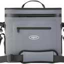 ​WOOVO 20 Can Cooler Bags Insulated, 100% Leakproof Design with Welded Seams, Soft-Sided Ice Chest for Camping, Picnic (Airtight Zipper, Adjustable Strap, Mesh Pockets, Bottle Opener)​