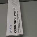 2 x Cable Covers for Cords on Wall-392.5in Wire Hider for TV on Wall, White Cable Concealer, 25 x L15.7in W0.95H 0.55in