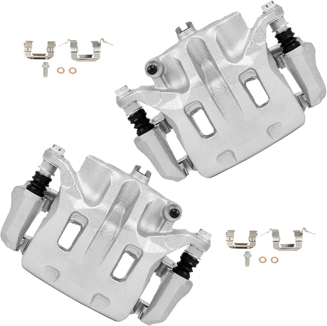 cciyu Front Left & Right Brake Calipers Assembly w/Bracket 19B2870 19B2871 For Infiniti 2006-2019,For Nissan 2009-2020