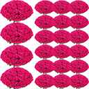 150 Pcs Roses Artificial Flowers, Silk Hot Pink Artificial Flowers Petals Long Stem Roses for Wedding Bouquet Home Party Decor