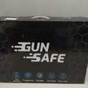 Biometric Hidden Gun Safe fits 2 pistols,Quick Access Hidden Gun Storage with Movable Bracket and Magazine,Wall Mount Gun Safe for Secure Firearm Storage with Fingerprint, Key Access(18.8 inch)