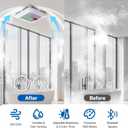 Smart Bathroom Exhaust Fan with Light & Bluetooth Speaker, Humidity & Odor Sensor, 3 RGB Dynamic Mode, Adjustable Lighting (0-2600lm,3CCT), 1 Sone Quiet, Easy Install (Grey)