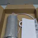 PATIKIL Drum Lamp Shades, 12"x12"x8" Linen Lamp Shade Easy Assembly Lampshade for Table Lamps Floor Lamps Pendant Lights, Gray