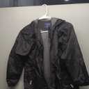 Jingle Bongala Boys Girls Lightweight Breathable Raincoat Waterproof Hooded Rain Jacket Windbreaker Easy to Fold (8-9, Black)