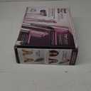 Shark FlexFusion Hair Straightener & Powerful Hair Dryer with Fusion Hair Brush, Ceramic Air Styler with Auto-Wrap Curlers & Concentrator, Ceramic Plates, Cosmic Blush HD641S