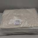 Bagnizer Large Fabric Storage Baskets | 50L Storage Bins, Decorative Linen Closet Baskets with Handles for Organizing, Shelf, Toys, Clothes, Home, Office, Nursery, 17x12x15Inches (Beige&White)