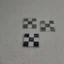 Checkered Marble Coasters – Set of 3 Aesthetic Black and White Stone Drink Coasters for Table, Kitchen Accessories, Checkered Home Decor and Modern Checkered Decor for Home