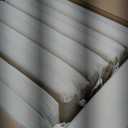 Basic Beyond Outdoor Chair Cushions Set of 6, Square Corner Outdoor Cushions for Patio Furniture, Water Resistant Patio Chair Cushions with 2 Ties, 18.5x16x3, Beige