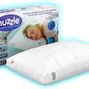 Nuzzle Cooling Adjustable Pillow for Side Sleepers, Luxury Standard Size Bed Pillow Hotel Collection - Best Adjust Height Soft Firm Pillow for Back, Stomach or Side Sleepers - Home Gifts (White)