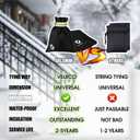 DELSWIN Outdoor Faucet Covers for Winter, 2P 8.7"x7" Spigot Covers Winter Insulated for Outside, Reusable Waterproof Garden Faucet Socks for Freeze Protection