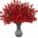 Waipfaru 6Pcs Fake Flowers Baby's Breath Silk Artificial Beige Flowers Gypsophila Bouquets Bulk Real Touch Stems for Boho Home Living Room Decor DIY Floral Arrangement Table Centerpieces