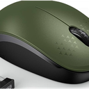 seenda Wireless Mouse, 2.4G Noiseless Mouse with USB Receiver Portable Computer Mice for PC, Tablet, Laptop, Notebook  Green & Black