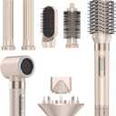8 in 1 High-Speed Hair Styler & Hair Dryer Brush Set  110,000 RPM Ionic Hot Air Styler with Auto Air-Curlers, Diffuser, Volumizer & Thermal Brush for Fast Drying & Frizz-Free Shine