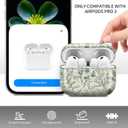 ZEKICE for AirPods Pro 3 Case, Compatible with AirPods Pro 3rd Generation Case (2025), Shockproof Protective Cover with Golden Carabine (Cute Green Leaves)