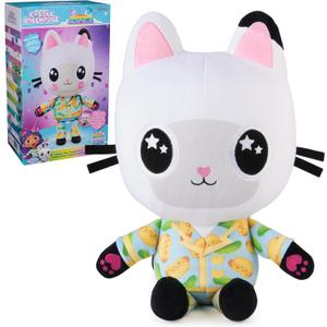 Gabby's Dollhouse Sleepy Time Pandy Paws Plush Toy, 13-Inch Stuffed Animal with Light-Up Cheeks, Kids Toys for Girls & Boys Ages 3+