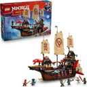 LEGO NINJAGO The Temple Bounty Building Toy - Multi-Level Boat W/6 Ninja Toy Minifigures for Kids, Ages 14+ - Model Building Kit with Display Stand - Dragons Rising Gift for Teen Boys & Girls - 71848