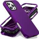 Designed for iPhone 16 Pro Max Case 6.9''with [Military Drop Protection][Compatible with Mag-Safe] Shockproof 16 Pro Max Phone Case for Men Wowen,Purple