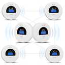 6-Pack Interconnected Smoke and Carbon Monoxide Detector, Battery Operated, Silence/Test Button, Smoke & CO Alarm for Any Room
