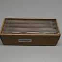 Creative Co-Op Unscented Pleated Taper Candles in Box, Set of 12, Leather Color