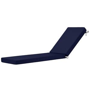 Cozyide Chaise Lounge Cushions Outdoor 72"x21"x3", Waterproof Lounge Chair Cushion with Removable Cover, Patio Chair Cushions for Outdoor Furniture with Adjustable Ties, 72"x21"x3", Navy