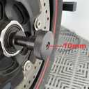 Motorcycle Adapter for Wheel Balancer Machine of 36mm & 40mm Shaft, Tire Clamp for Balancing Thinner Wheels, Install Size of 10mm
