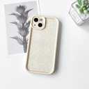 NITITOP Compatible with iPhone 15 Plus Case Silicone Cute Flower Floral Sunflowers Design for Women Girls Artistic Soft TPU Shockproof Full Camera Protection Girly Phone Cover - White