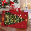 2 x Bestmelo Sister Christmas Card, Sister Christmas Gifts with Premium Envelope, 8x5.3 Inches, Double-Sided