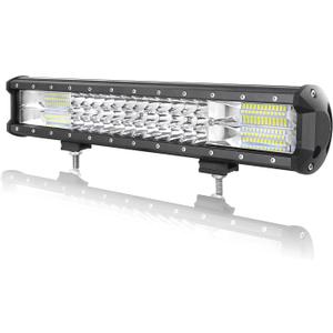 AUXTINGS 18 inch 252W Triple Row 7D Spot Flood Combo Beam LED Light Bar Waterproof LED Work Driving Lights for Vehicle Off Road Jeep ATV AWD SUV 4WD 4x4 Pickup