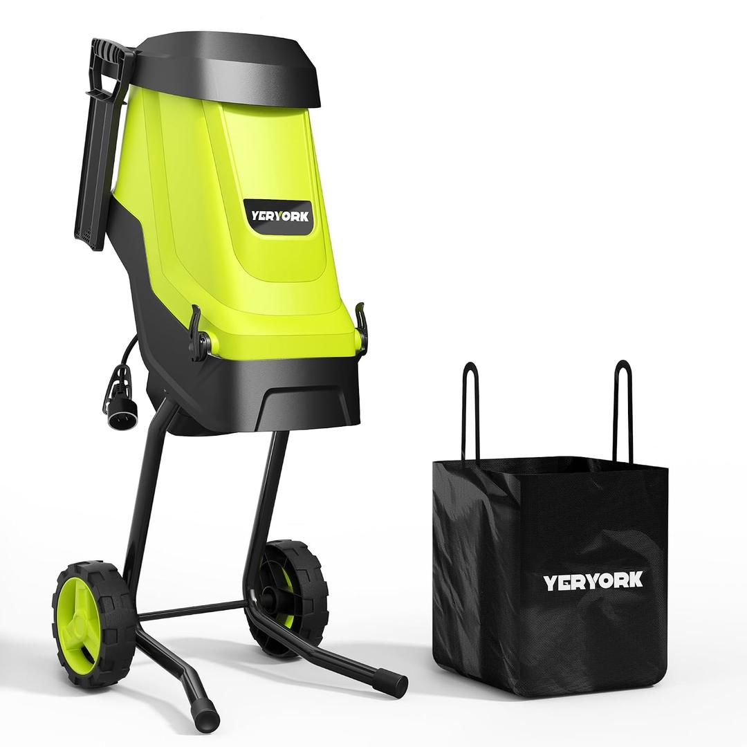 Electric Wood Chipper, Max 1.8" Cutting Capacity Chipper Shredder