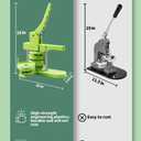 Button Maker Machine, 75mm(3 inch) DIY Pin Button Maker Press Machine Kit, Badge Button Press Machine Pin Maker Machine with Free 100pcs Button Parts&Pictures&Circle Cutter&Magic Book