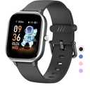 Kids Fitness Tracker Watch, IP68 Waterproof Smart Watch with 19 Sport Modes, Pedometer, Heart Rate Monitor, 19 Sports Modes, Great Gift for Kids