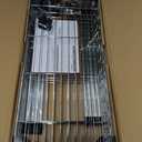 1000 lbs 4Tier Shelf Metal Storage Shelves Wire Rack Closet Organizers with Wheel for Garage Kitchen Bathroom Laundry Chrome 13.7" D x 29.5" W x 47.2" H