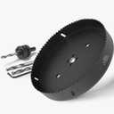 8-1/4 Inch Hole Saw with 1/2" Hex Shank Quick Change Arbor, JTemgle Bi-Metal Hole Saw Heavy Duty Hole Cutting Tool for Cornhole Boards, Recessed Lights, Wood, Plastic, Drywall & Soft Metal