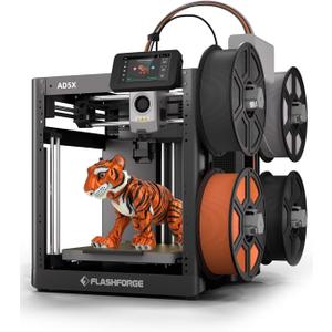 FLASHFORGE AD5X Multi-Color 3D Printer, CoreXY 600mm/s High-Speed, 1-Click Auto Leveling, 300C Direct Drive Extruder, 220x220x220mm Build Volume, Ideal for Precision and Efficiency