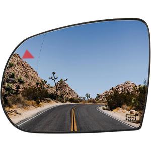 Left Driver Side Mirror Replacement for Jeep Cherokee 2014 2015 2016 2017 2018 2019, for Jeep Compass 2017 2018 2019 2020 2021 Rear View Mirrors Glass with Power Heated & Blind Spot
