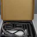 OWOFAN Black Kitchen Faucet with Pull Down Sprayer Stainless Steel Single Handle Pull Out Spring Sink Faucets 1 Hole Or 3 Hole Dual Function for Farmhouse Camper Laundry Utility Rv Wet Bar