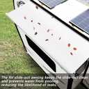 RV Slide Out Awning Kit, Modular Camper Awning, White, 11'3'' (10'7'' Fabric)