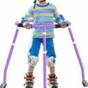 GanFindX Skater Aid for Kids Roller Skating, Roller Skate Trainer for Kids Toddler Adjustable Height Outdoor Training Walker (Purple)