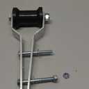 Adjustable Keel Roller with Panel Bracket Assembly, 4 Rubber Keel Roller, for 2 Wide Trailer Tongue