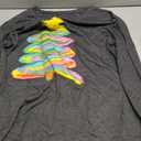 Merry Christmas Shirts for Women Funny Christmas Tree Graphic T-Shirt Xmas Casual Long Sleeve Pullover Tops (Small, Dark Grey)