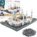 Alif and Friends Masjid Al Haram Building Blocks Set - 2000+ Pcs Perfect Eid Gifts for Kids, Islamic Gifts - Grand Mosque of Mecca Islamic Toys for Kids