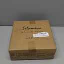 Selamica 8 inch Porcelain Dinner Plates, Large Size Serving Plate for Salad, Pancakes, Steak, Set of 6, Assorted Colors