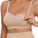SOLY HUX Women's Nursing Bras Seamless Bralettes Comfort Maternity Breastfeeding Bra for Pregnant Women L