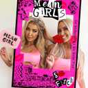 LaVenty Mean Girl Party Photo Booth Props Frame Mean Girl Party Decoration Y2k Birthday Party Decorations Hot Pink Girls Birthday Party Supplies