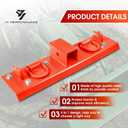JY PERFORMANCE Tractor Grab Hooks Compact Tractor Bucket Hooks Bolt On Compatible with Kubota Tractor, Orange