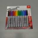 Sharpie Permanent Markers, Fine Tip, 12 Count - Quick Drying, Fade Resistant, Arts & Crafts, Desk, Office Supplies