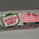 Canada Dry Fruit Splash Strawberry Ginger Ale Zero Sugar Soda, 12 fl oz cans, 12 pack (EXP 11/24/26)