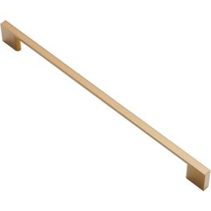 Alzassbg 10 Pack Champagne Bronze Cabinet Pulls, 10 Inch(256mm) Hole Centers Rectangle Cabinet Handles Kitchen Pulls for Drawers and Cabinets AL3051TGP