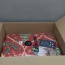 Lahome Christmas Rugs for Living Room, Soft Bedroom Rug 8x10 Under Bed Print Xmas Carpet Reindeer Christmas Home Decor, Stain Resistance Non Shedding Indoor Carpet for Office Room Dining Room