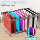 Extra Capacity Plastic Hanging File Folder Letter Size,12 Pack Reinforced Hang Folders with Heavy Duty 2 Inch Expansion, Durable Hanging Organizer Designed for Bulky Files, Assorted Colors